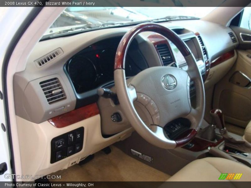 Blizzard White Pearl / Ivory 2008 Lexus GX 470