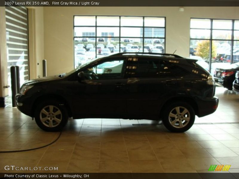 Flint Gray Mica / Light Gray 2007 Lexus RX 350 AWD