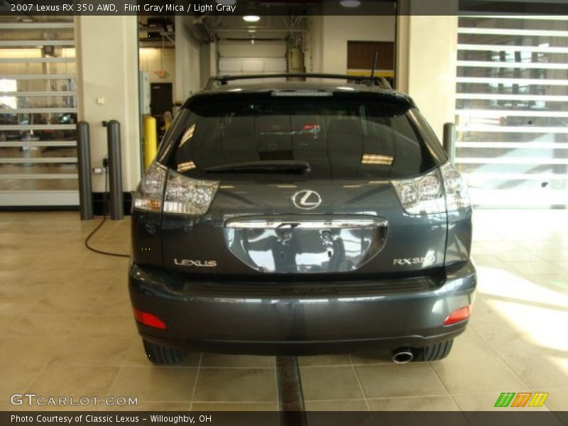 Flint Gray Mica / Light Gray 2007 Lexus RX 350 AWD