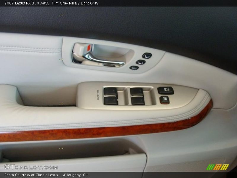 Flint Gray Mica / Light Gray 2007 Lexus RX 350 AWD