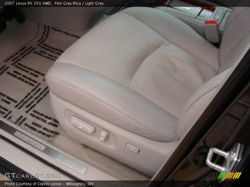 Flint Gray Mica / Light Gray 2007 Lexus RX 350 AWD