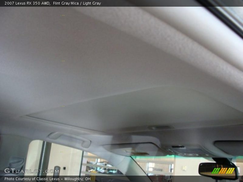 Flint Gray Mica / Light Gray 2007 Lexus RX 350 AWD