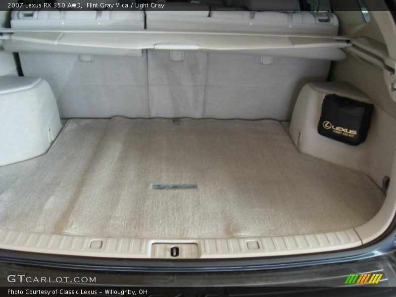 Flint Gray Mica / Light Gray 2007 Lexus RX 350 AWD