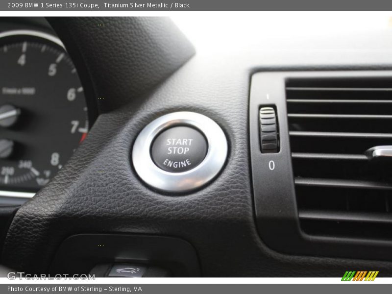 Titanium Silver Metallic / Black 2009 BMW 1 Series 135i Coupe