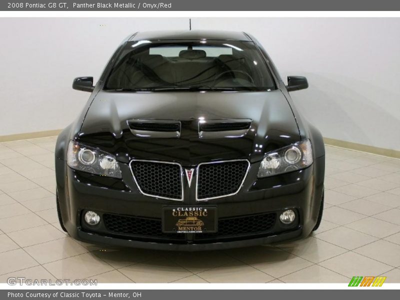 Panther Black Metallic / Onyx/Red 2008 Pontiac G8 GT