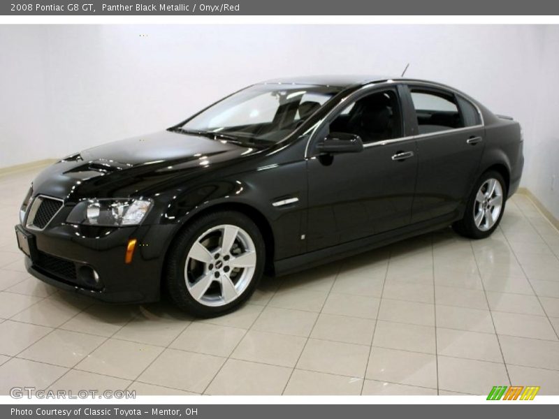 Panther Black Metallic / Onyx/Red 2008 Pontiac G8 GT