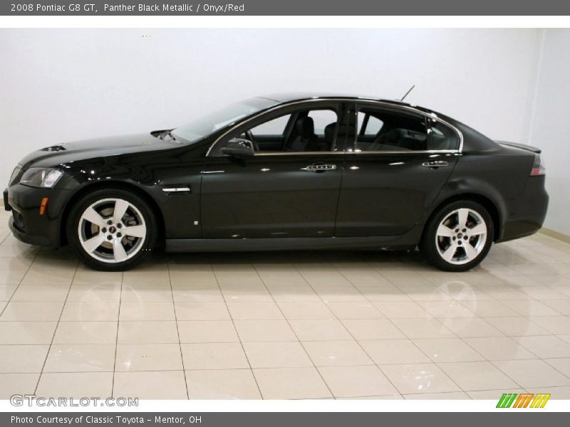 Panther Black Metallic / Onyx/Red 2008 Pontiac G8 GT