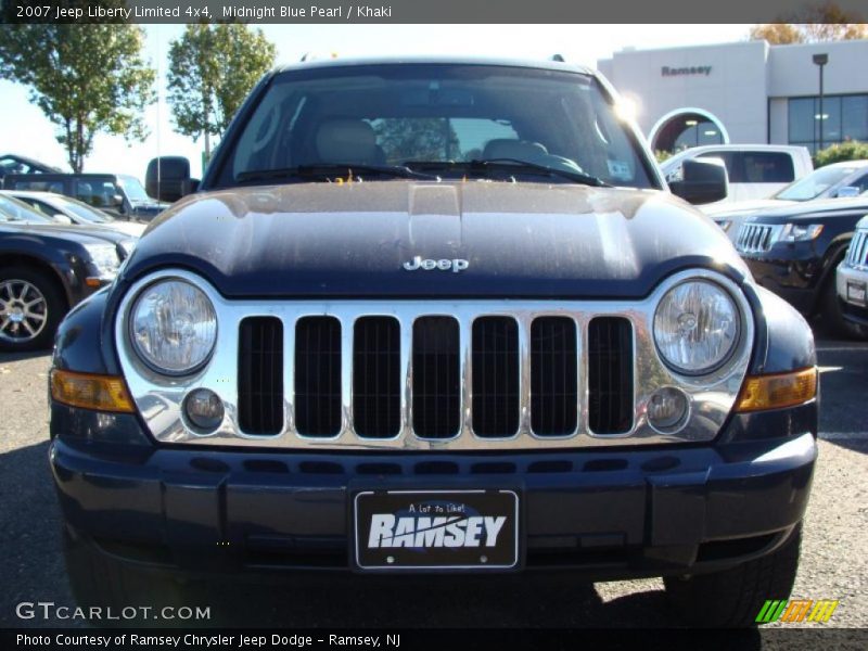 Midnight Blue Pearl / Khaki 2007 Jeep Liberty Limited 4x4