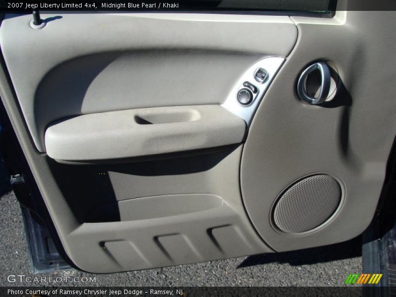 Midnight Blue Pearl / Khaki 2007 Jeep Liberty Limited 4x4