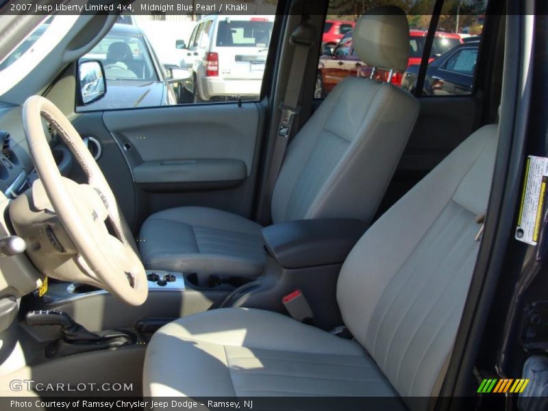 Midnight Blue Pearl / Khaki 2007 Jeep Liberty Limited 4x4