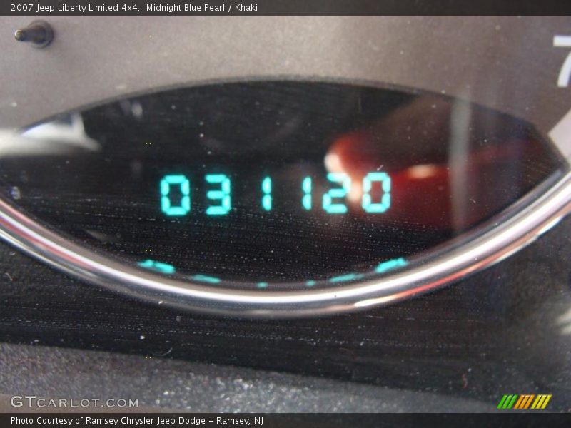 Midnight Blue Pearl / Khaki 2007 Jeep Liberty Limited 4x4