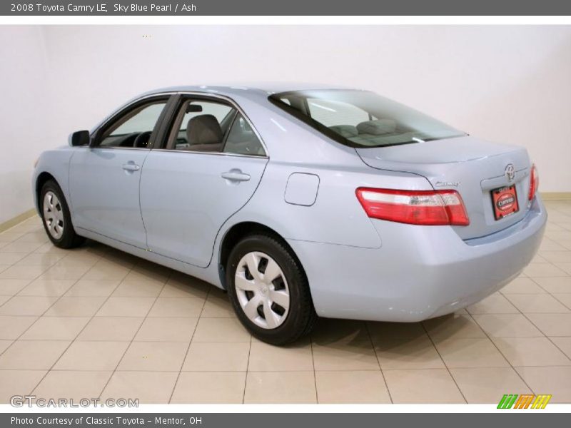 Sky Blue Pearl / Ash 2008 Toyota Camry LE