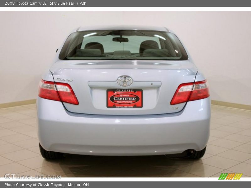 Sky Blue Pearl / Ash 2008 Toyota Camry LE