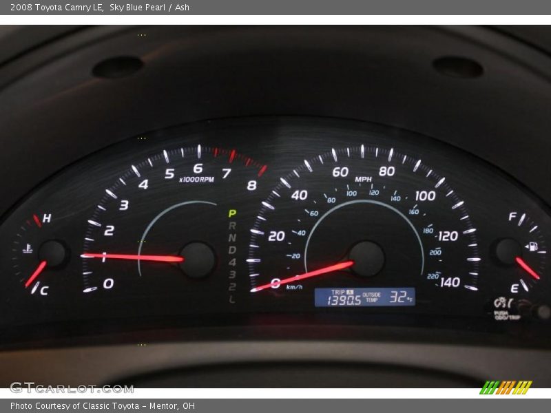 Sky Blue Pearl / Ash 2008 Toyota Camry LE