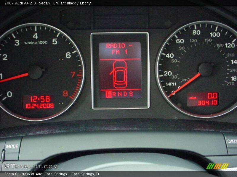 Brilliant Black / Ebony 2007 Audi A4 2.0T Sedan