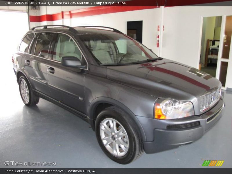Titanium Gray Metallic / Taupe/Light Taupe 2005 Volvo XC90 V8 AWD