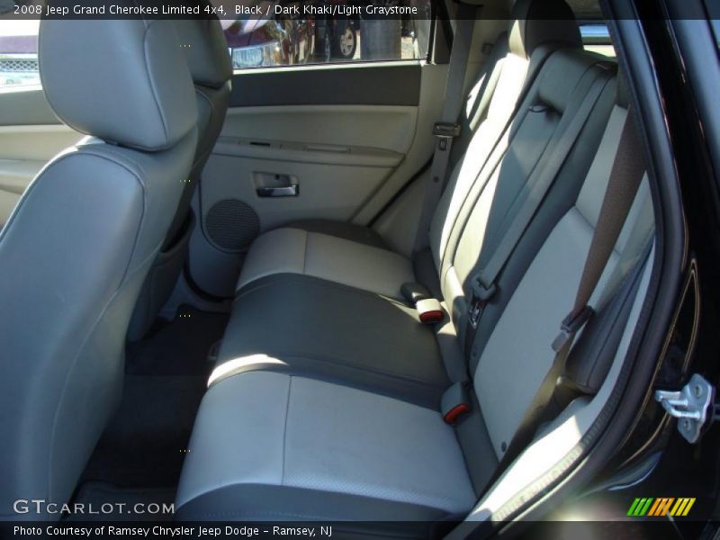 Black / Dark Khaki/Light Graystone 2008 Jeep Grand Cherokee Limited 4x4