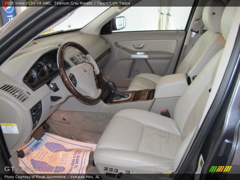  2005 XC90 V8 AWD Taupe/Light Taupe Interior