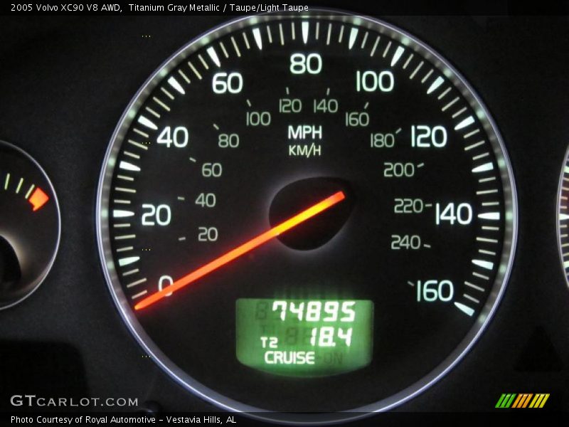 Titanium Gray Metallic / Taupe/Light Taupe 2005 Volvo XC90 V8 AWD