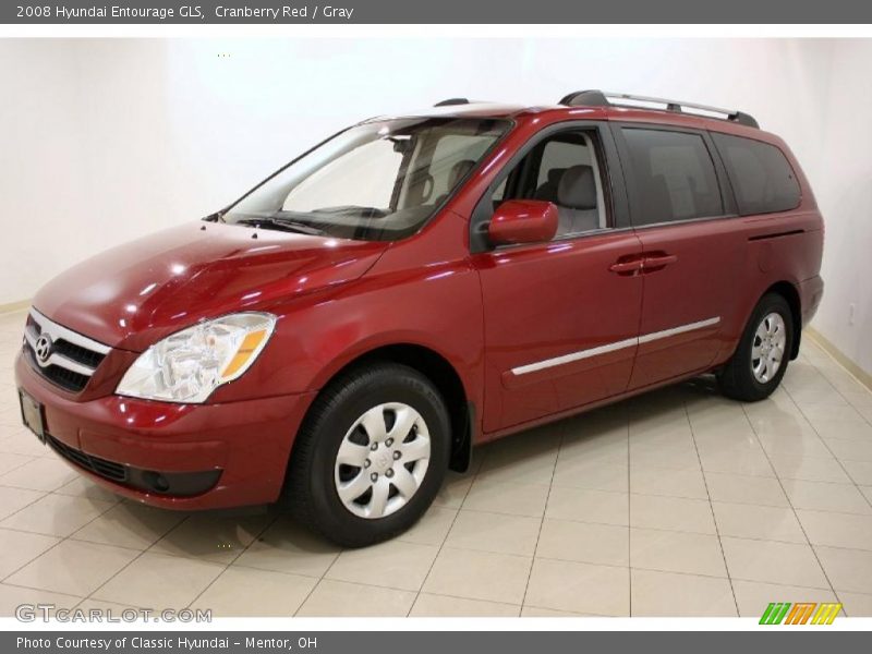 Cranberry Red / Gray 2008 Hyundai Entourage GLS