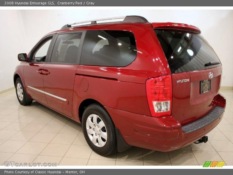Cranberry Red / Gray 2008 Hyundai Entourage GLS