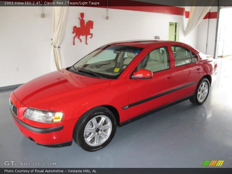 Classic Red / Taupe/Light Taupe 2001 Volvo S60 2.4T