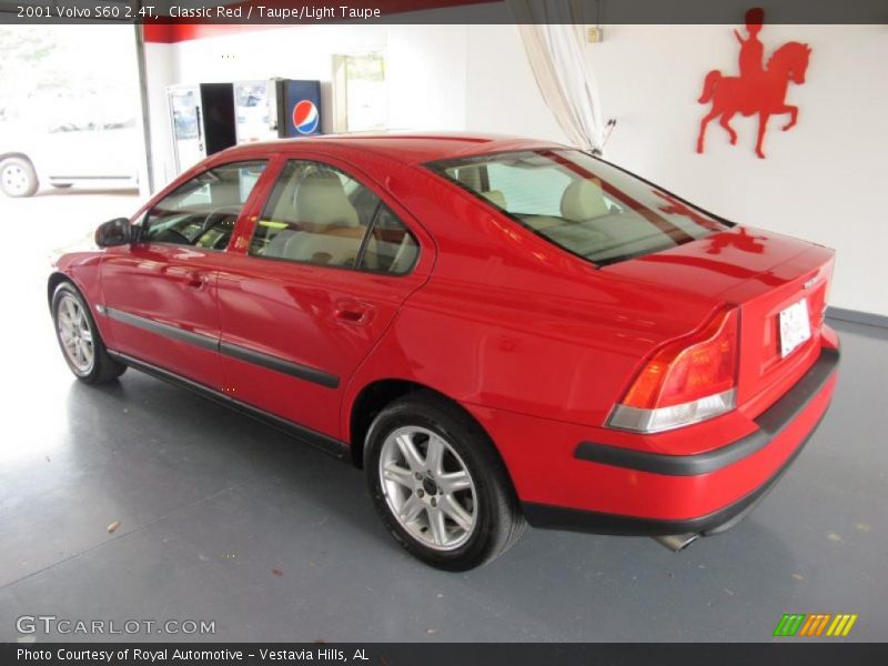 Classic Red / Taupe/Light Taupe 2001 Volvo S60 2.4T