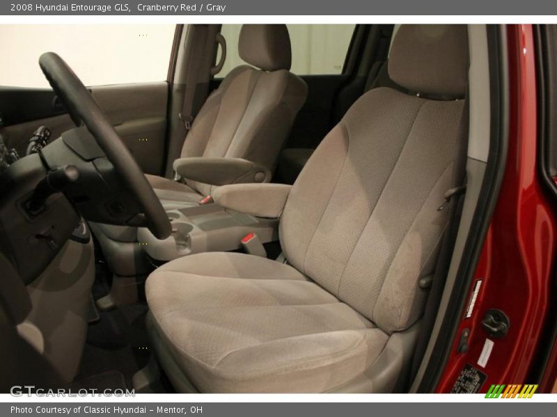 Cranberry Red / Gray 2008 Hyundai Entourage GLS