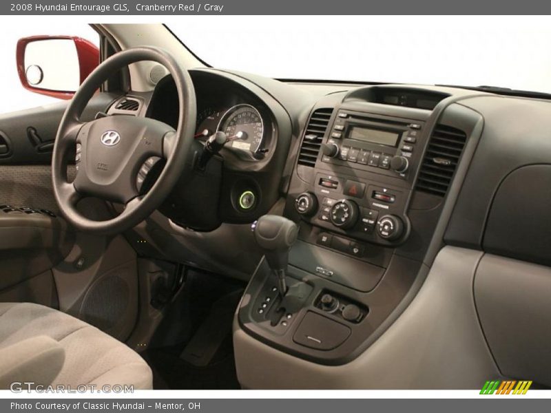 Cranberry Red / Gray 2008 Hyundai Entourage GLS