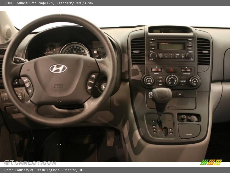 Cranberry Red / Gray 2008 Hyundai Entourage GLS