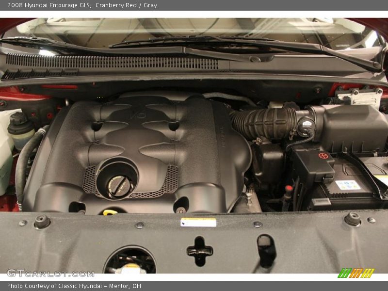 Cranberry Red / Gray 2008 Hyundai Entourage GLS