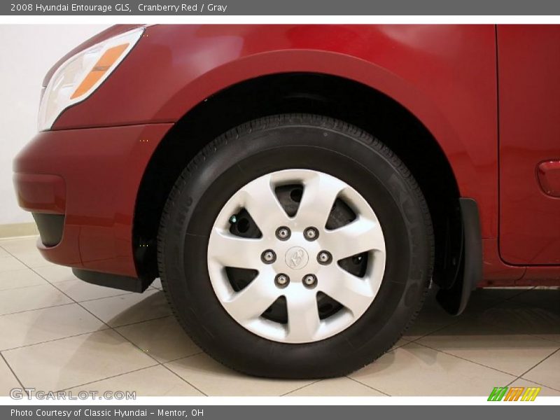 Cranberry Red / Gray 2008 Hyundai Entourage GLS