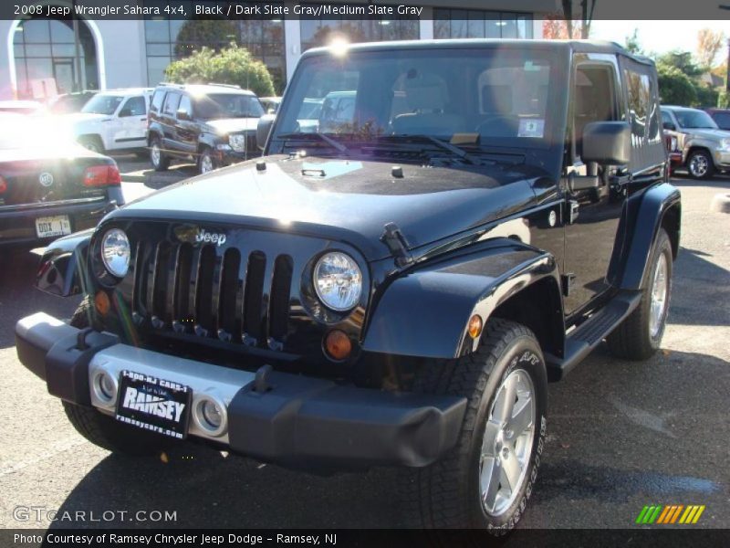 Black / Dark Slate Gray/Medium Slate Gray 2008 Jeep Wrangler Sahara 4x4
