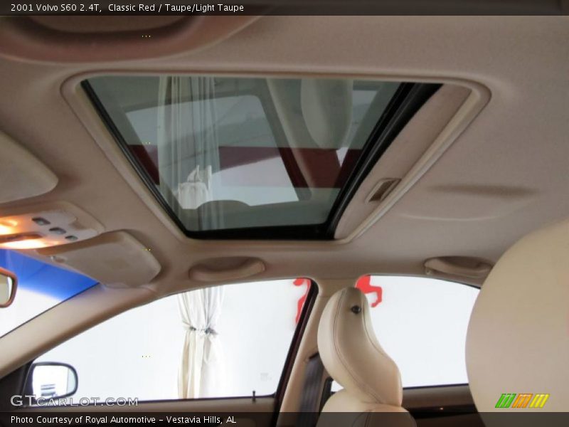 Sunroof of 2001 S60 2.4T