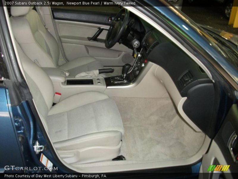 Newport Blue Pearl / Warm Ivory Tweed 2007 Subaru Outback 2.5i Wagon