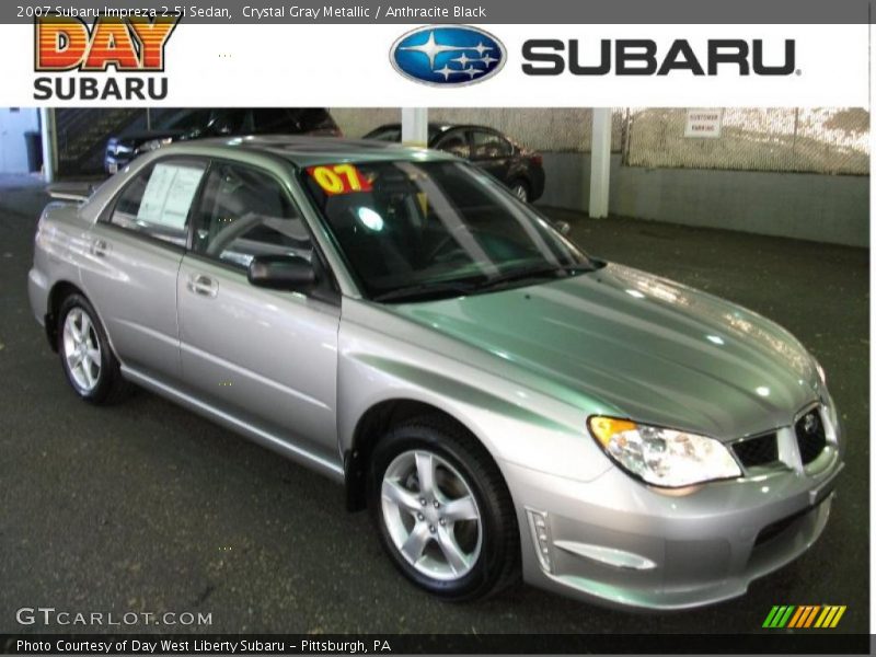 Crystal Gray Metallic / Anthracite Black 2007 Subaru Impreza 2.5i Sedan