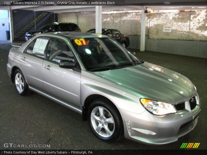 Crystal Gray Metallic / Anthracite Black 2007 Subaru Impreza 2.5i Sedan