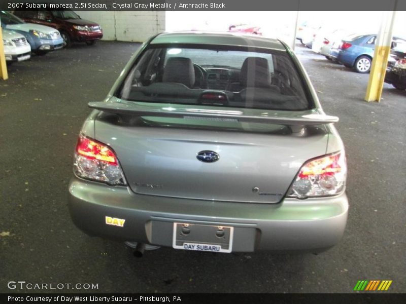 Crystal Gray Metallic / Anthracite Black 2007 Subaru Impreza 2.5i Sedan