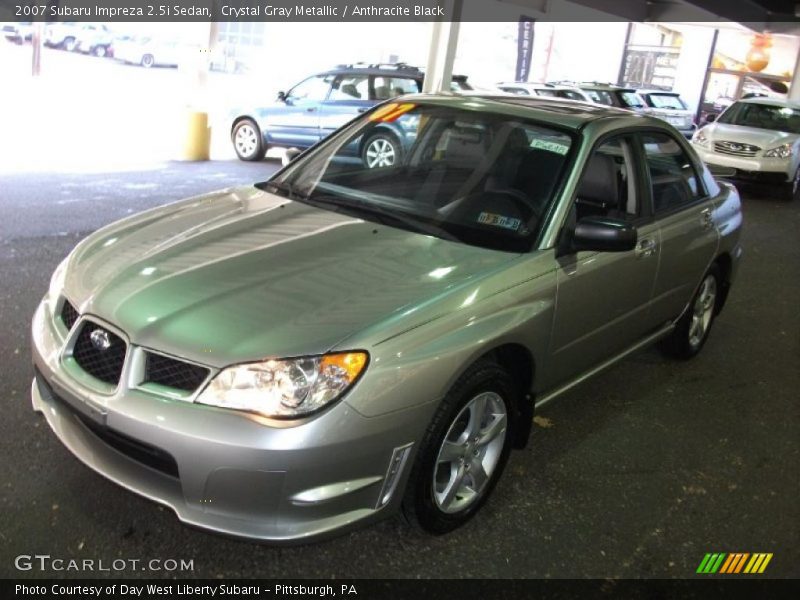 Crystal Gray Metallic / Anthracite Black 2007 Subaru Impreza 2.5i Sedan