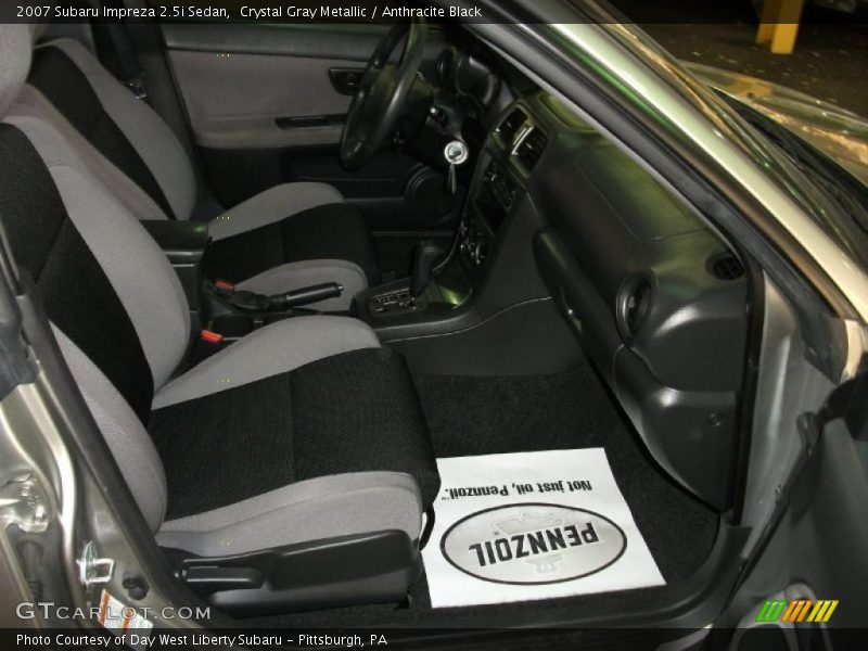 Crystal Gray Metallic / Anthracite Black 2007 Subaru Impreza 2.5i Sedan