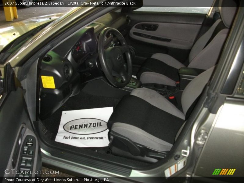 Crystal Gray Metallic / Anthracite Black 2007 Subaru Impreza 2.5i Sedan