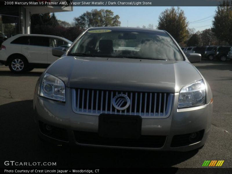 Vapor Silver Metallic / Dark Charcoal/Light Stone 2008 Mercury Milan V6 Premier AWD