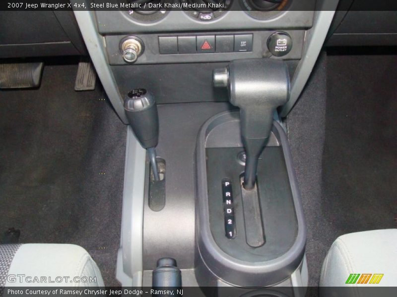 Steel Blue Metallic / Dark Khaki/Medium Khaki 2007 Jeep Wrangler X 4x4