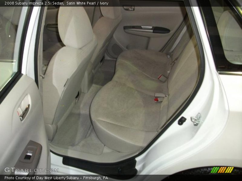 Satin White Pearl / Ivory 2008 Subaru Impreza 2.5i Sedan