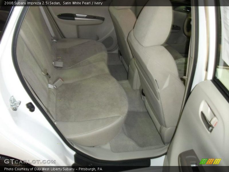 Satin White Pearl / Ivory 2008 Subaru Impreza 2.5i Sedan