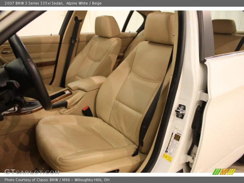 Alpine White / Beige 2007 BMW 3 Series 335xi Sedan