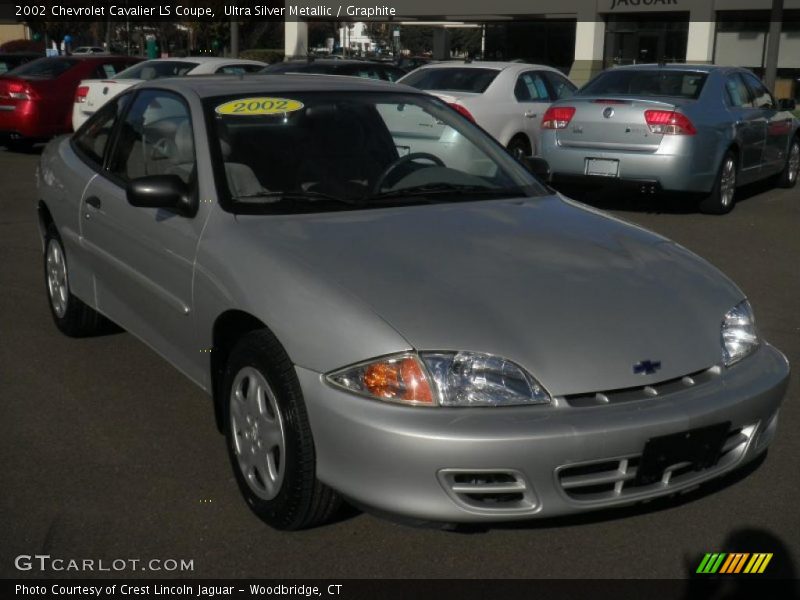 Ultra Silver Metallic / Graphite 2002 Chevrolet Cavalier LS Coupe