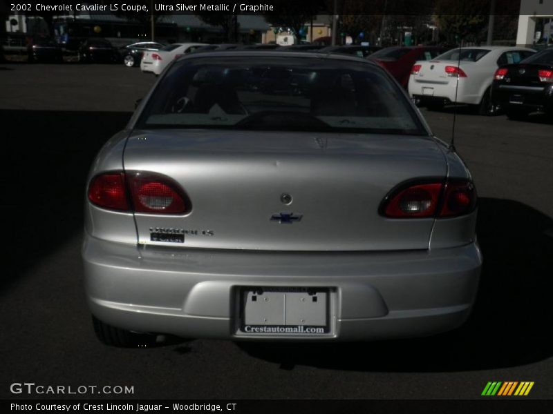 Ultra Silver Metallic / Graphite 2002 Chevrolet Cavalier LS Coupe