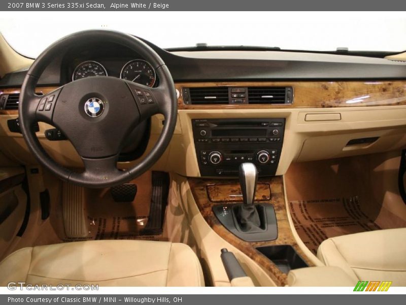 Alpine White / Beige 2007 BMW 3 Series 335xi Sedan