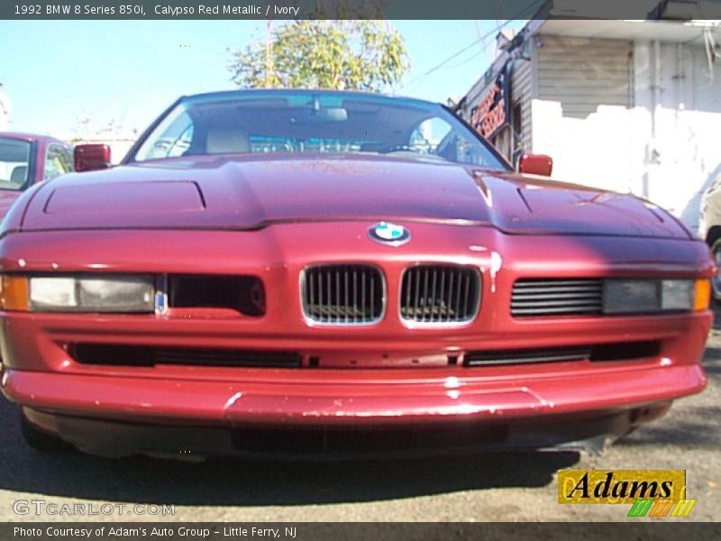 Calypso Red Metallic / Ivory 1992 BMW 8 Series 850i